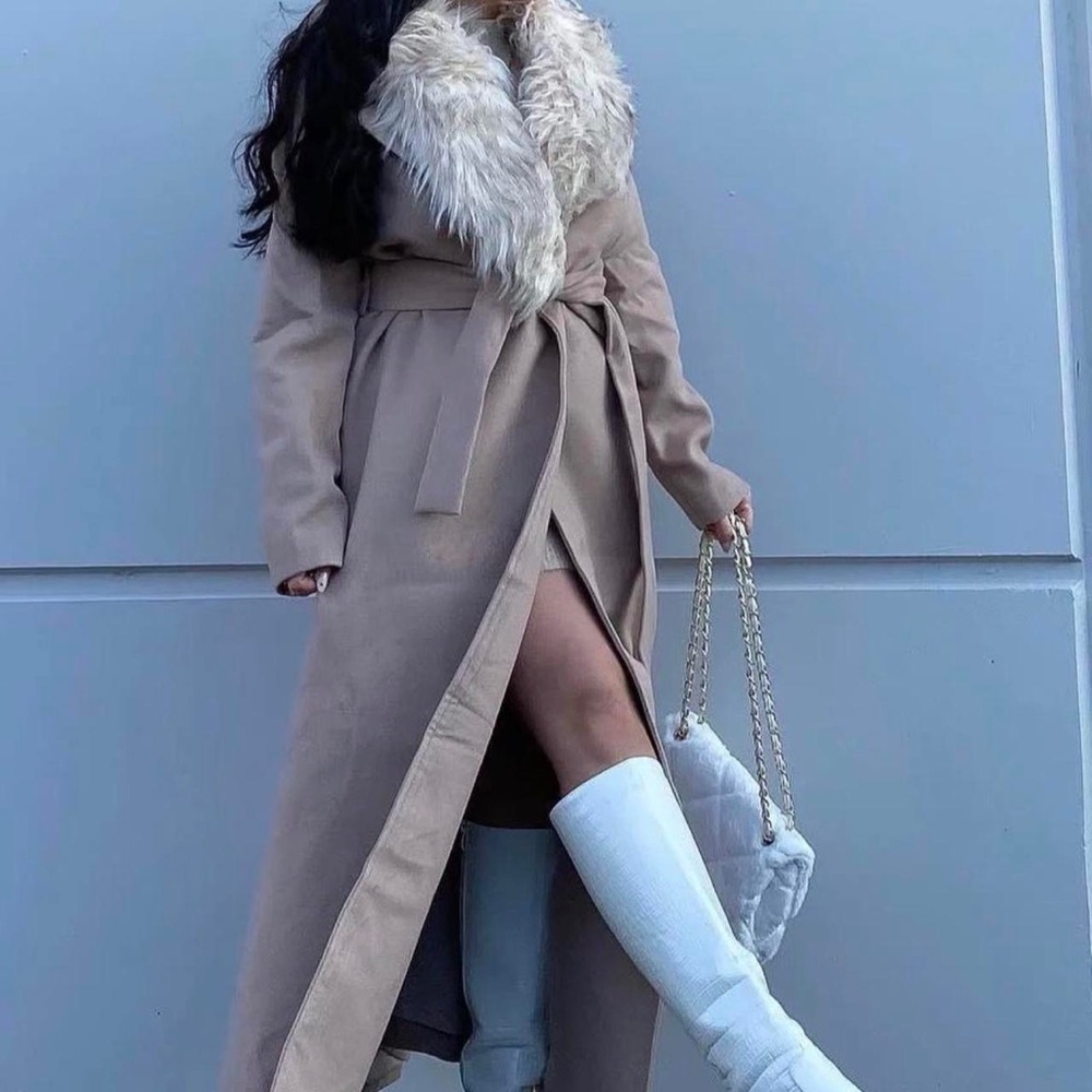 Fur Collar Peacoat